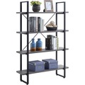 Lorell SOHO 4 Shelf Metal Frame Bookcase 29" x 11.8" x 57.5" 97620